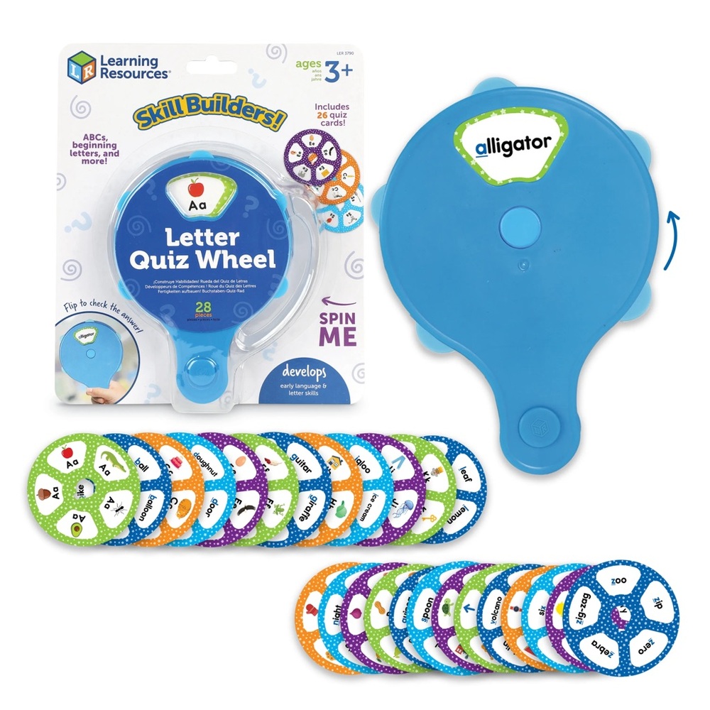 NEW Learning Resources Skill Builders! Letter Quiz Wheel